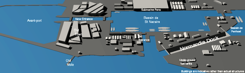 Map of Saint-Nazaire Harbour